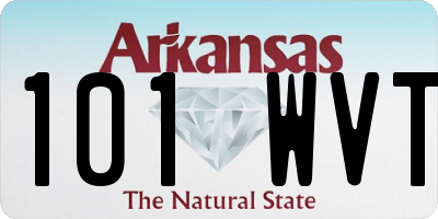 AR license plate 101WVT