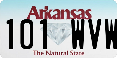 AR license plate 101WVW