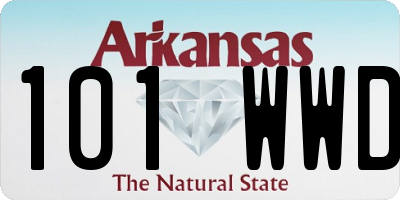 AR license plate 101WWD