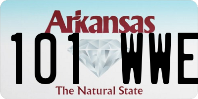 AR license plate 101WWE