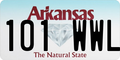 AR license plate 101WWL