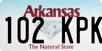 AR license plate 102KPK