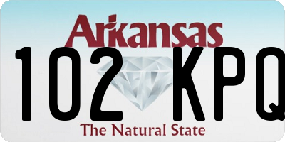 AR license plate 102KPQ