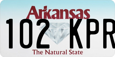 AR license plate 102KPR