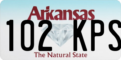 AR license plate 102KPS