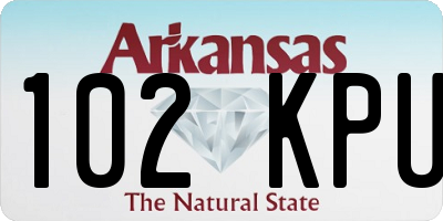 AR license plate 102KPU