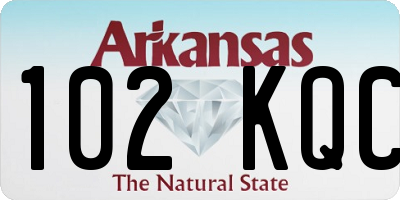 AR license plate 102KQC