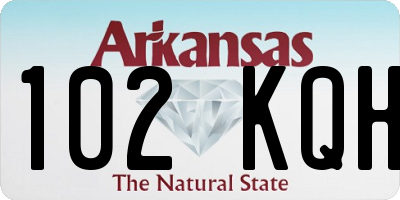 AR license plate 102KQH