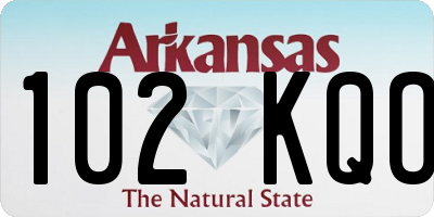 AR license plate 102KQO