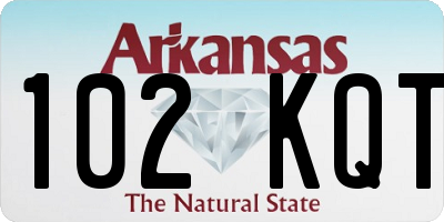 AR license plate 102KQT