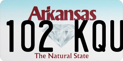 AR license plate 102KQU