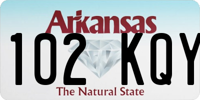AR license plate 102KQY