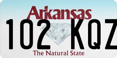AR license plate 102KQZ