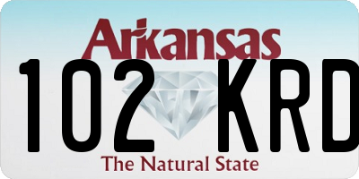 AR license plate 102KRD