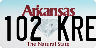AR license plate 102KRE