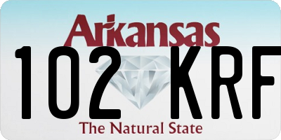 AR license plate 102KRF