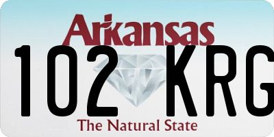 AR license plate 102KRG