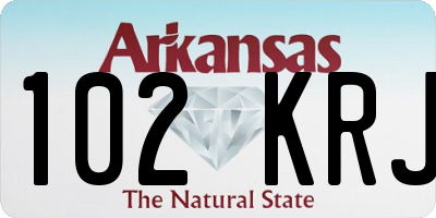 AR license plate 102KRJ
