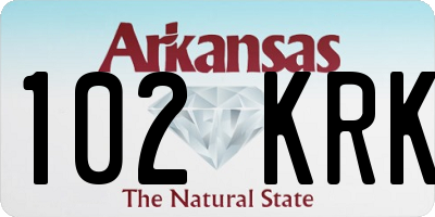 AR license plate 102KRK