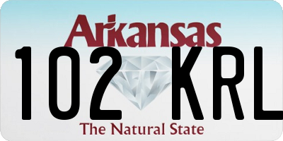 AR license plate 102KRL