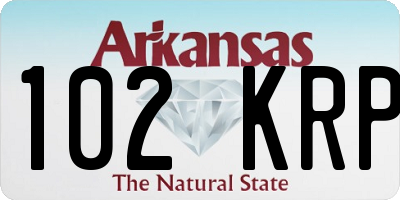 AR license plate 102KRP