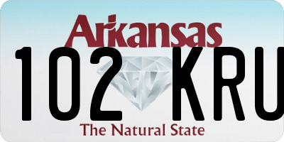 AR license plate 102KRU