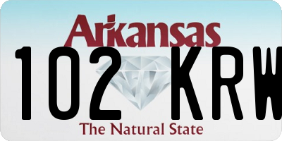 AR license plate 102KRW