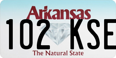 AR license plate 102KSE