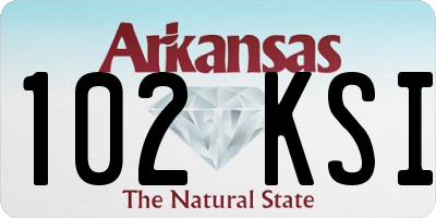 AR license plate 102KSI