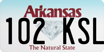 AR license plate 102KSL
