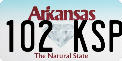 AR license plate 102KSP