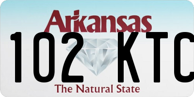 AR license plate 102KTC