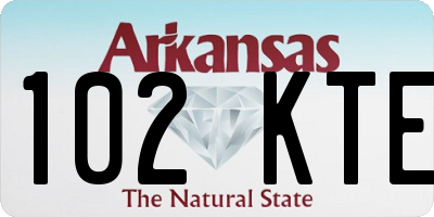AR license plate 102KTE