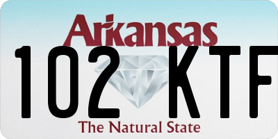 AR license plate 102KTF