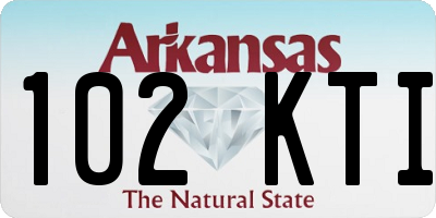AR license plate 102KTI