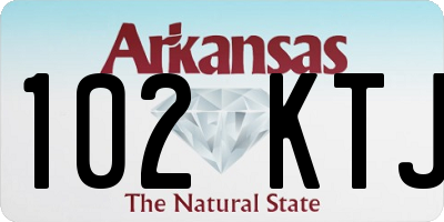 AR license plate 102KTJ