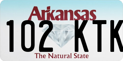 AR license plate 102KTK