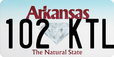 AR license plate 102KTL