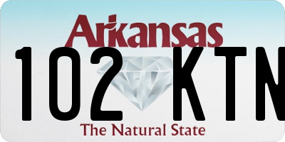 AR license plate 102KTN