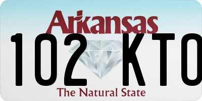 AR license plate 102KTO