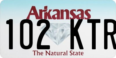AR license plate 102KTR