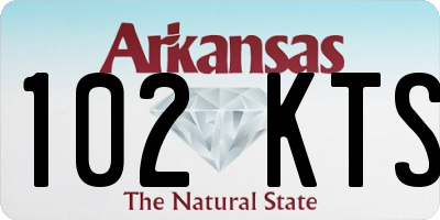 AR license plate 102KTS