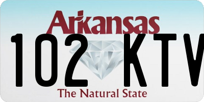AR license plate 102KTV