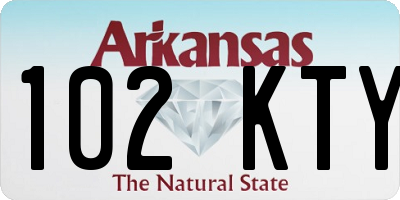 AR license plate 102KTY