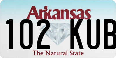 AR license plate 102KUB