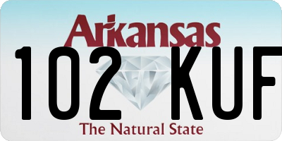 AR license plate 102KUF