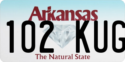AR license plate 102KUG