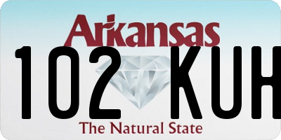 AR license plate 102KUH