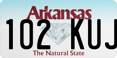 AR license plate 102KUJ