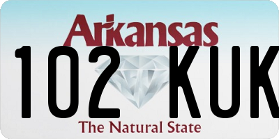 AR license plate 102KUK